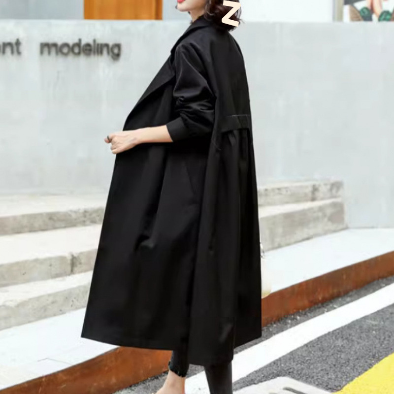 高端流行风衣女长款2025年春秋新款高级感气质大衣外套女-5567|undefined