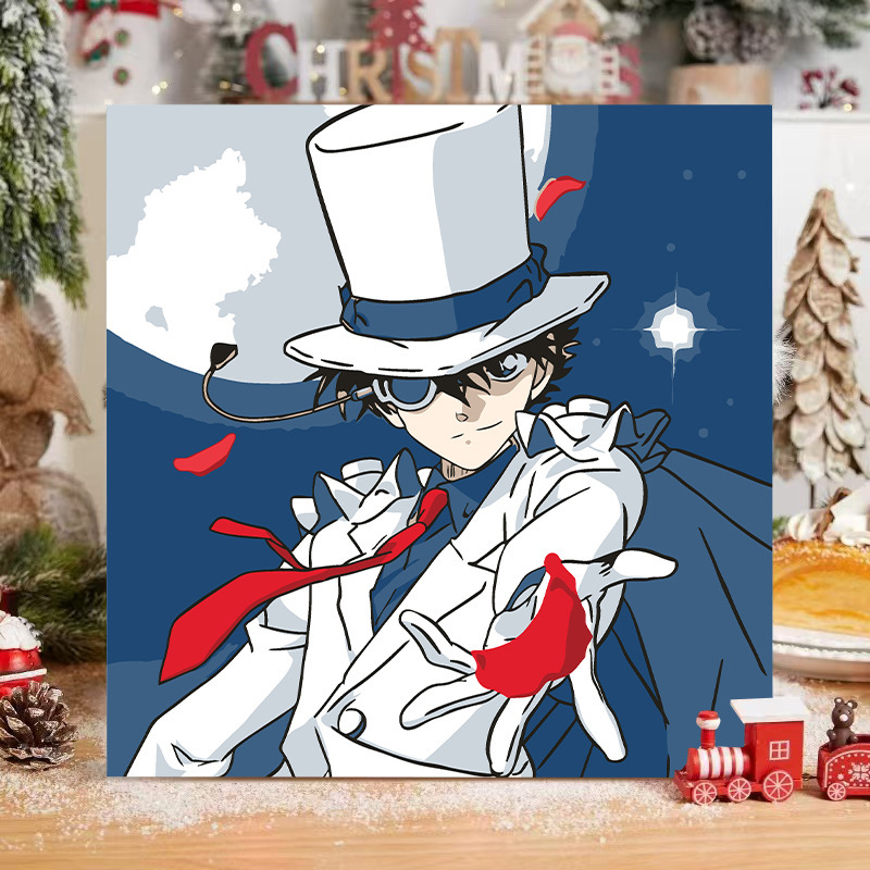コナンデジタル油絵DIY手塗り怪盗キッドアニメアクリルメーカー卸売装飾画|undefined