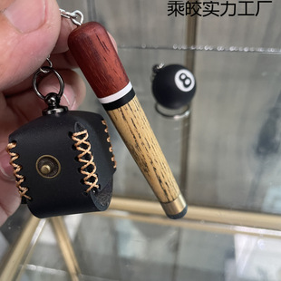 New Handmade Billiard Cue Mini Real Cue Scale Replica Leather Tip Can Be Powdered