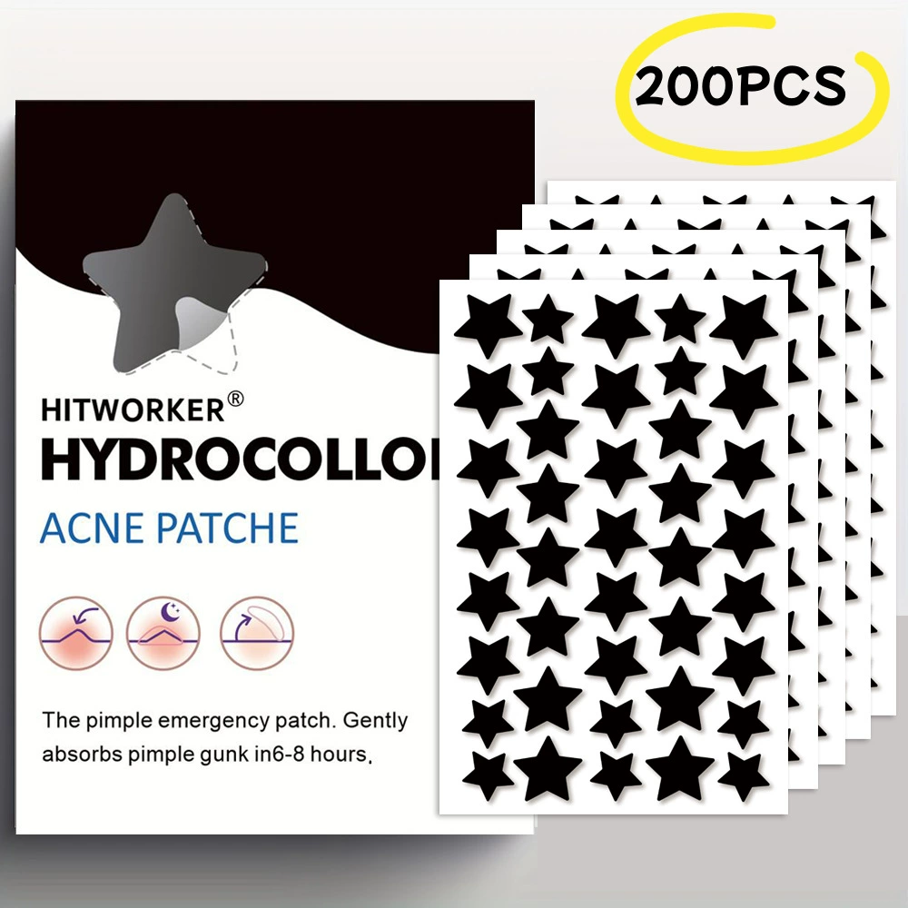 Эксклюзивная трансграничная поставка комбинированных пластырей от прыщей различных спецификаций, популярные пластыри от прыщей со звездами 200/400 шт.