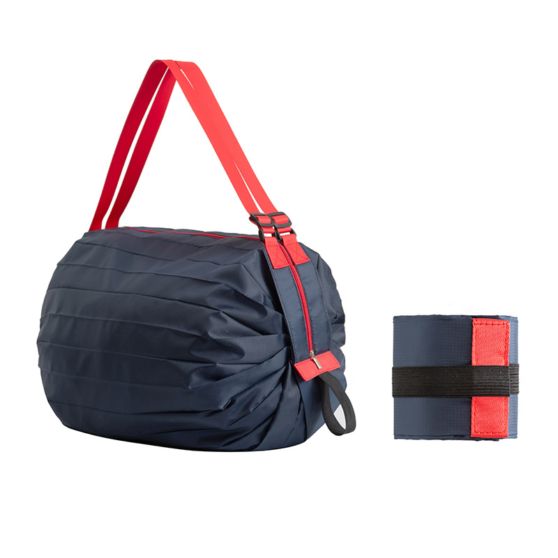 foldable handheld shopping bag for traveling one shoulder