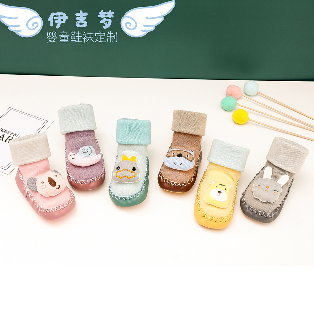 New baby shoes and socks manufacturers wholesale spring and autumn combed cotton comfortable non-slip toddler shoes baby preschool floor shoes