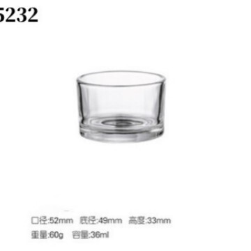 厂家批发蜡烛杯透明玻璃容器香薰空杯卧室浪漫烛台摆件玻璃杯|undefined