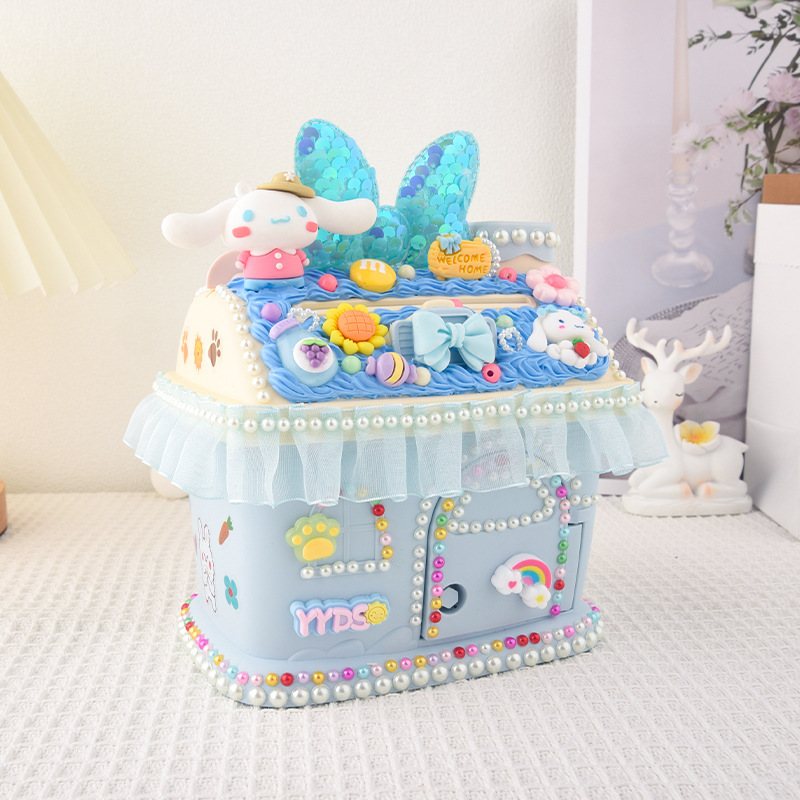 女の子 DIY 手作りクリーム接着剤材料パッケージギフトボックスセットクリエイティブ手作りショップ教育屋台おもちゃ卸売|undefined