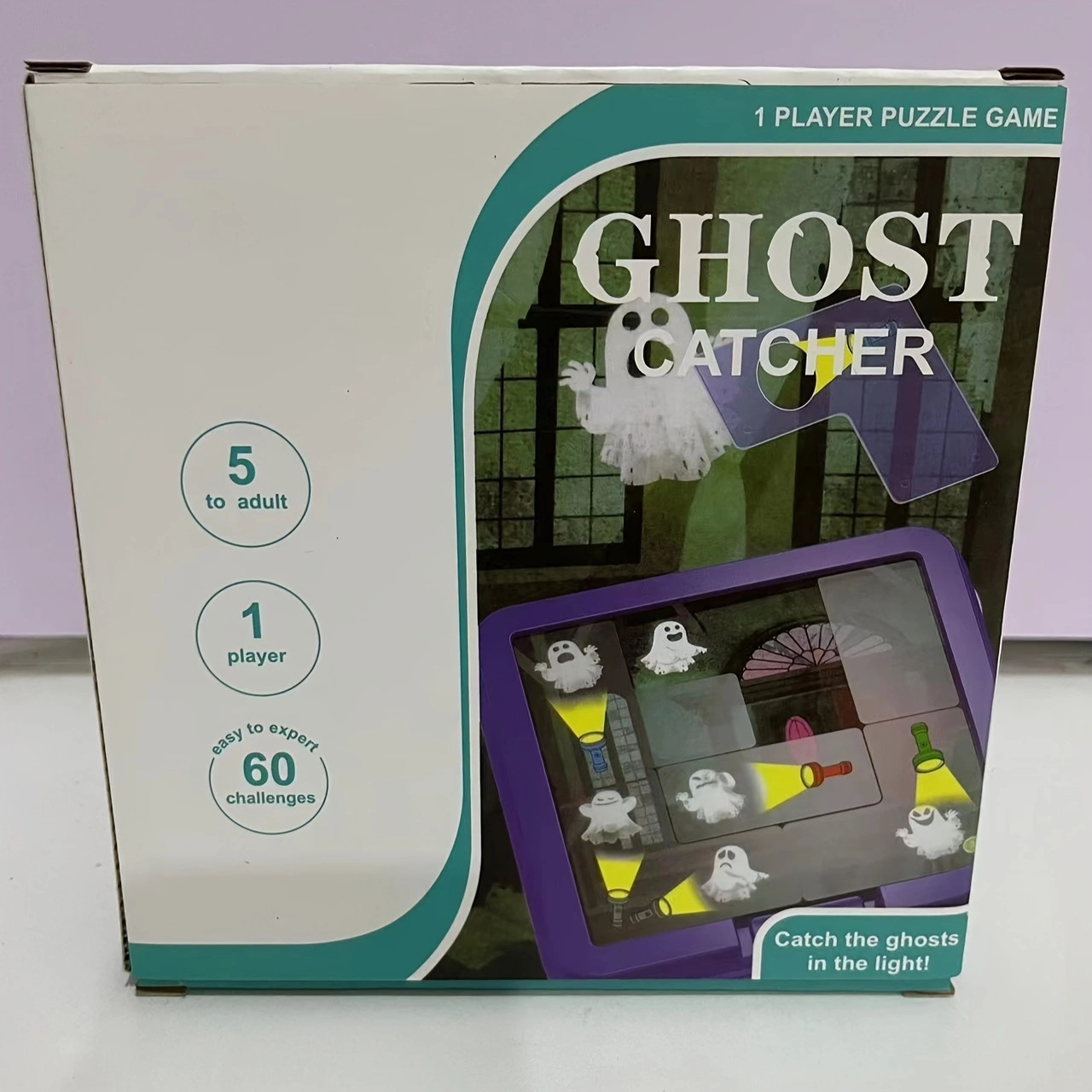 Cross-Border Ghost Catcher Children's Educational Thinking Training Puzzle Parent-Child Interactive Flashlight Ghost-Catching Board Game Toy Assembly