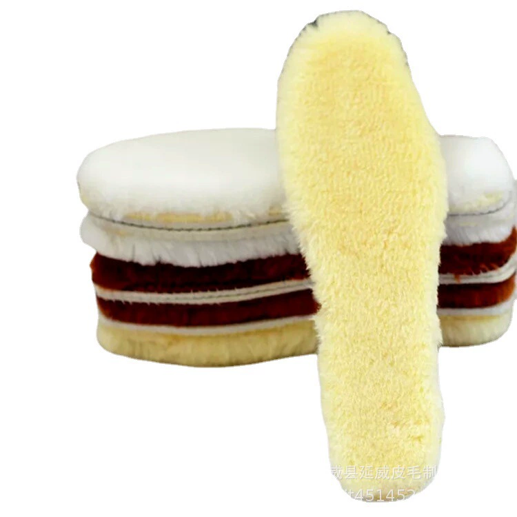 Производители оптом большое количество зимних шерстяных стелек, удобных теплых стелек унисекс