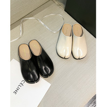 威威女郎 6099-3小众法式分趾包头拖一脚蹬穆勒鞋半拖鞋女夏外穿
