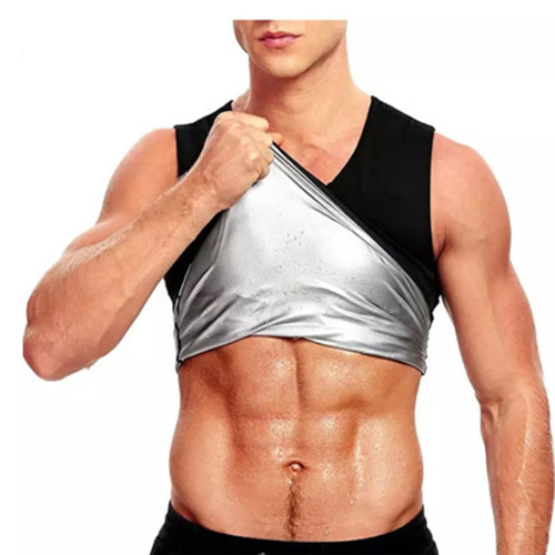 sweat suit men running fitness sports body shaper vest for women and men gyms garment with short sleeves for men and women T-shirt