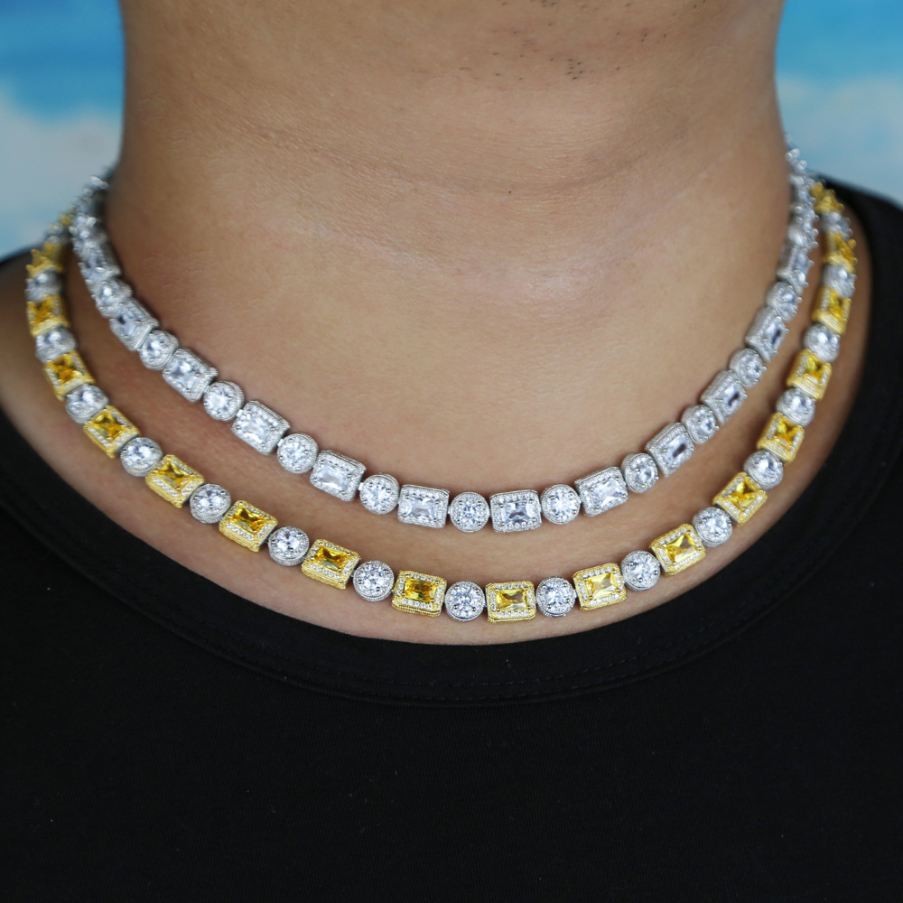 Party, Street Occasion Streetwear Geometric Copper Plating Inlay Zircon Necklace