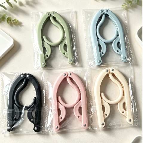 Percha plegable para ropa de viaje, percha portátil con clips para viajes de negocios y uso en hoteles【Selección Premium】