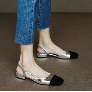 ��ʽ2024�ļ��¿�С���Lƴɫ��Ь�ٴ�ŮЬͨ�ڰ��^�_�Rƽ�כ�ЬŮ