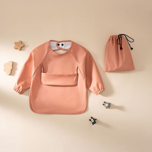 Baby Coverall 23 Denmark Newborn Infant Back Wear Bib Children Coverall Long Sleeve Outer Wear Eating Bib