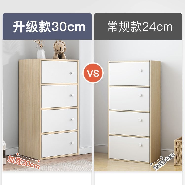 Pecho de cajones armario de almacenamiento de dormitorio armario de pared Luz de madera de lujo simple moderno dormitorio principal mesita de noche cajón gabinete