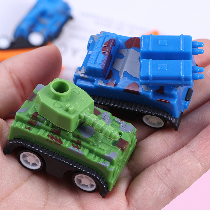 Modelo de misiles de tanques de retorno, vehículos militares, vehículos blindados transfronterizos, niños, juguetes de regalo de huevos