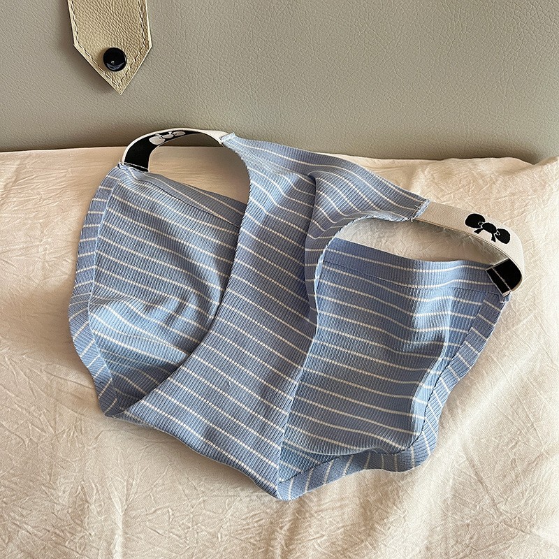 8062 # Senyu Sweet Tea Ropa interior japonesa sin costuras para mujer, tenedor alto, cintura media, chica, rayas de viento, simple