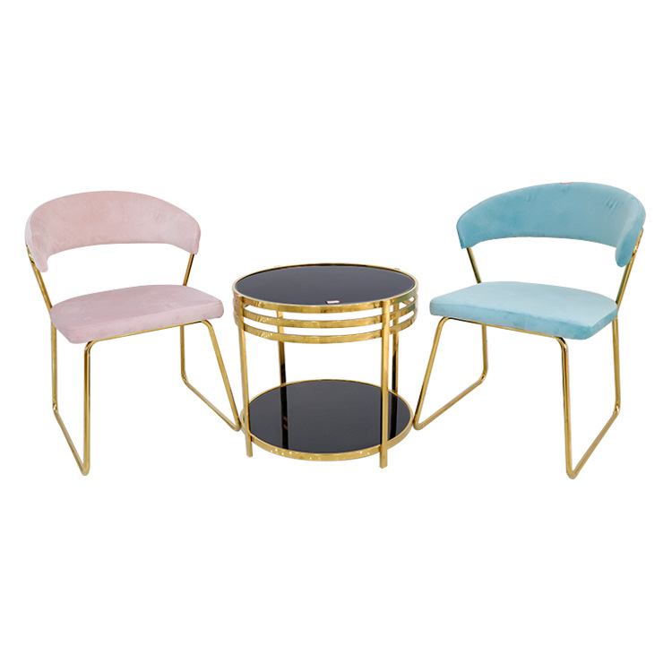 silla de comedor de terciopelo silla de comedor de exportación silla de comedor simple moderna silla de lujo ligera silla de mesa de comedor de alta calidad