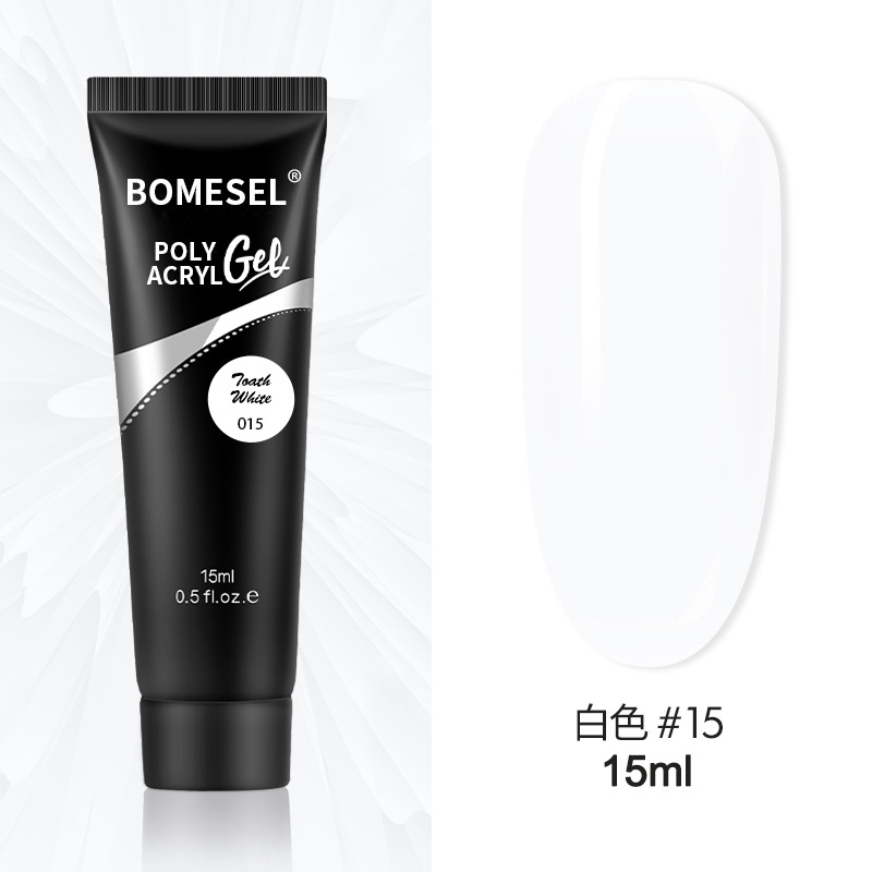 Explosión de uñas de color desnudo de cristal extensión de uñas sin papel modelo de extensión rápida 15ML 30ML