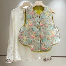 早春特别时尚气质个性穿马夹新款上衣新中式国风春款马甲新品女装