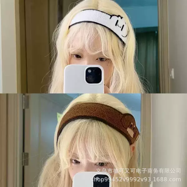 Cute Long Strip Animal Dachshund Hair Clip, Face Wash Bangs Clip, Dual-Use Hairband for Bun Hairstyles, Sweet and Cute Hair Accessory