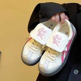 秋款平底德训鞋女鞋2023冬季新款小众设计美式复古休闲小白鞋板鞋