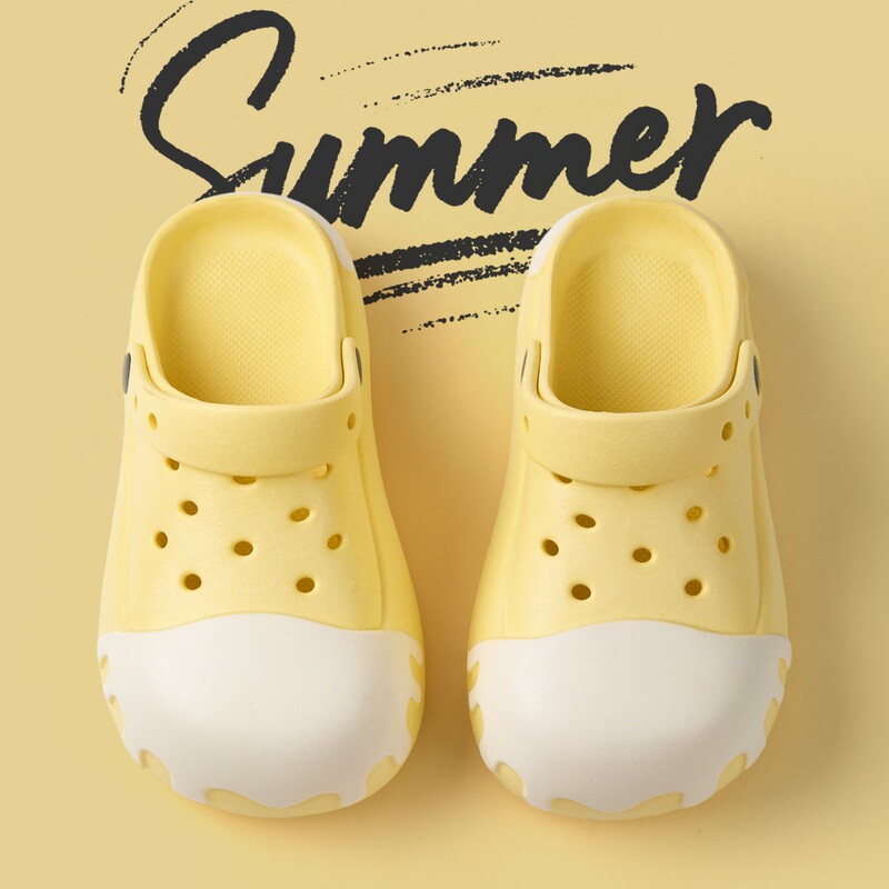 Nanbo Women's Summer Clogs with Closed-Toe Design, Trendy Color-Blocking Ice Cream Clogs for Outdoor Wear Nanbo Women's Summer Clogs with Closed-Toe Design, Trendy Color-Blocking Ice Cream Clogs for Outdoor Wear