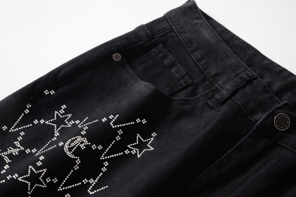 Men's Clothing Autumn/Winter New Style Dark Washed Jeans Men's Slim Fit Straight Leg Men's Autumn Denim Long Pants Thick Style_mkmklike.com