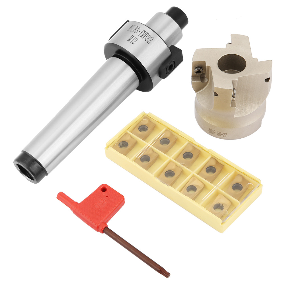 MT3-FMB22-M12铣刀杆MT2 4 刀盘50-22-4T配APMT1604刀粒 C20 R8柄