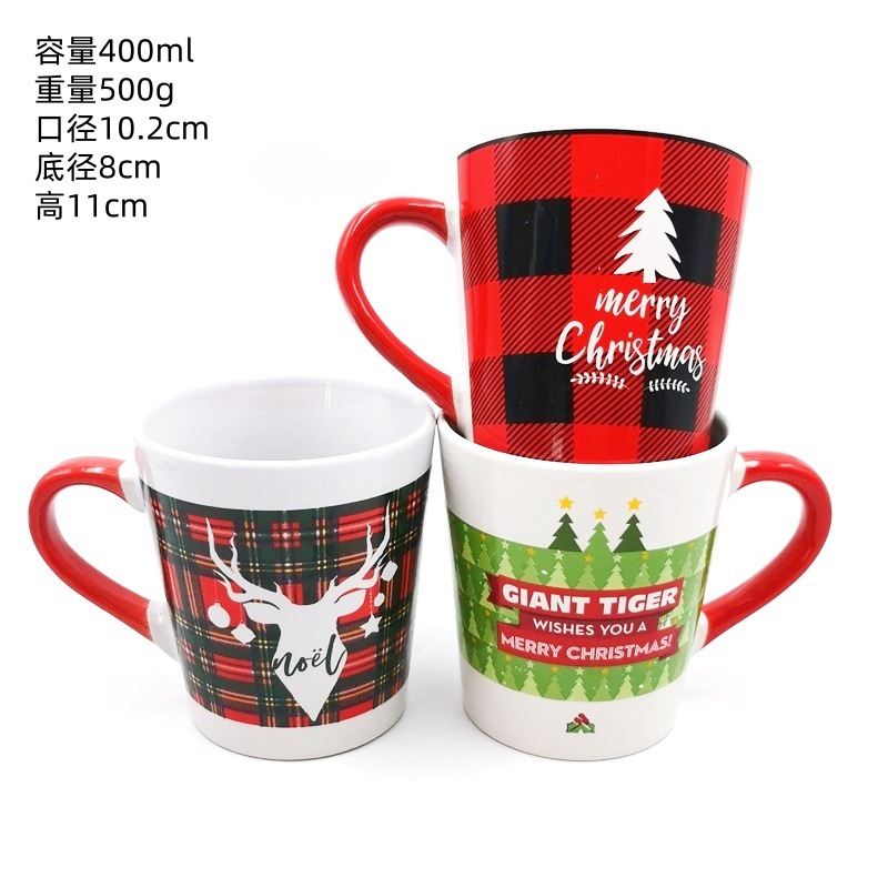クリスマスセール中！陶器製マグカップ、DIYデザイン、面白い形のコーヒーカップ、ホリデーギフト、クリスマスカップ|undefined
