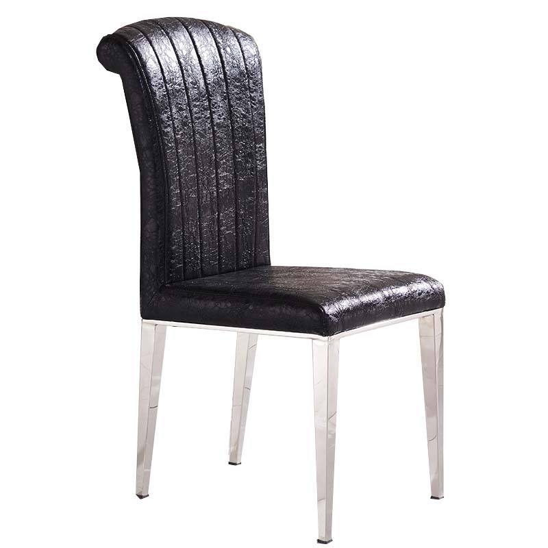 silla de comedor de acero inoxidable silla de respaldo de Oriente Medio silla de comedor de acero inoxidable de lujo