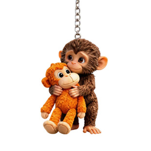 �羳��ƷMonkey Hugging Monkey Acrylic Keychain�������耳�
