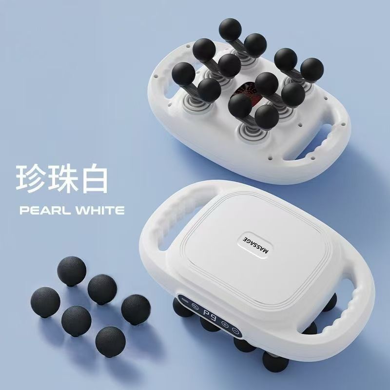 充电款筋膜枪专业级腰背强劲震动肌肉放松按摩器跨境六头枪高续航|undefined