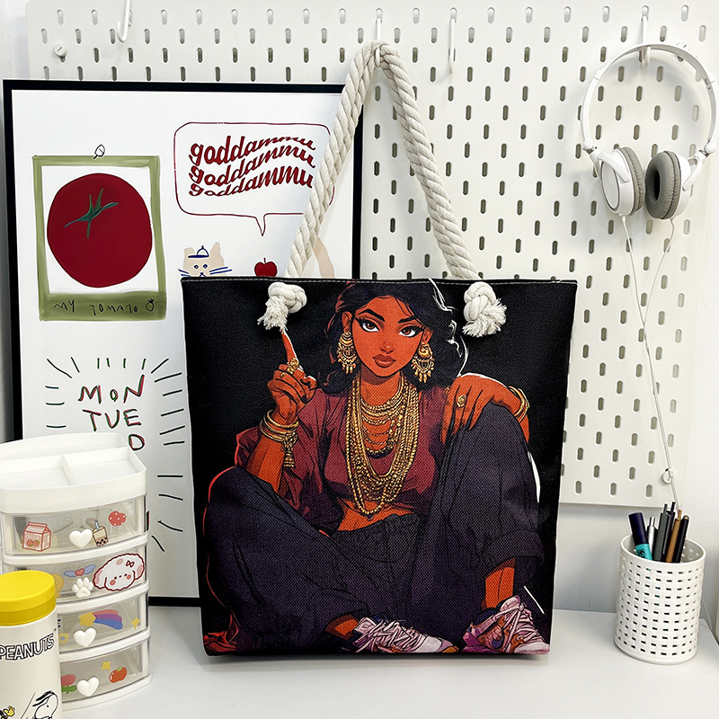 Bolsa de lona con diseño africano, estilo étnico y práctico image 12