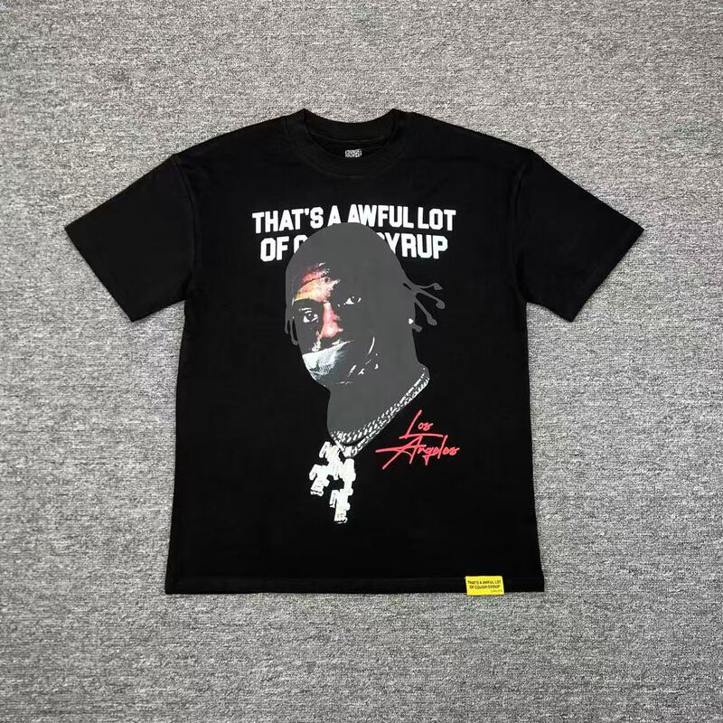 国境を越えた貿易のトレンドブランド THAT'S A AWFUL LOT OF COUGH SYRUP ゆったり男女兼用半袖Tシャツ|undefined