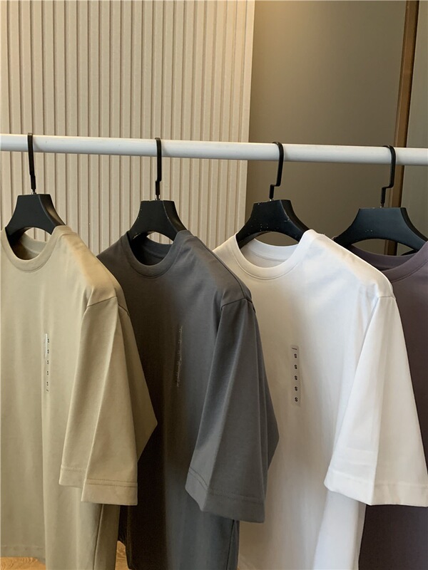 Cool High-Tech Ai*Ism Fabric Summer Casual Round-Neck Solid Color Unisex Short-Sleeve T-Shirt Cool High-Tech Ai*Ism Fabric Summer Casual Round-Neck Solid Color Unisex Short-Sleeve T-Shirt