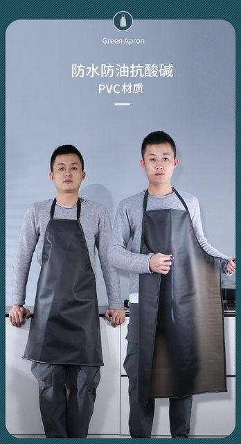 Grembiule Da Lavoro Impermeabile - Nero, 105x77 Cm, Resistente A Macchie E Olio - Foto 10