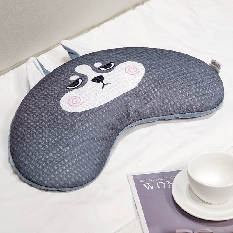 Almohada Cervical para Siesta de Alforfón y Seda de Hielo Desmontable