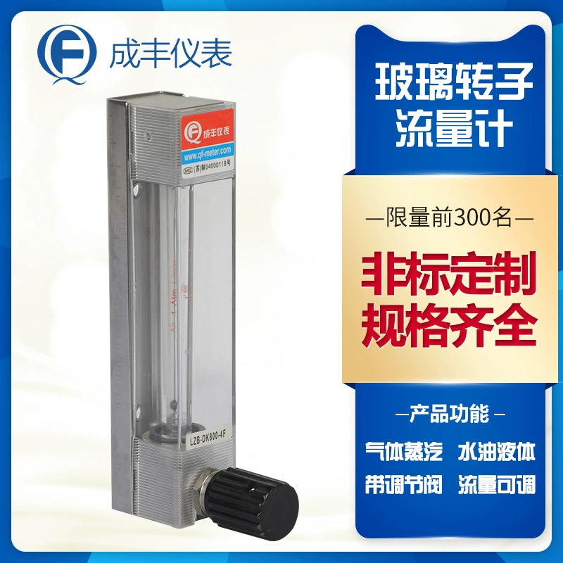 DK800 серии 10F микро-потоковый стеклянный поплавковый расходомер азота и кислорода с индивидуальным наконечником