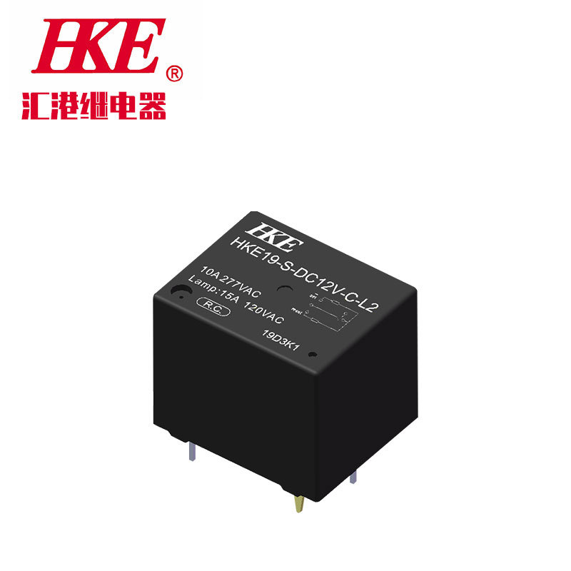 汇港HKE品牌HKE19-S-DC12V-C-L2一组常开通用小型汽车继电器