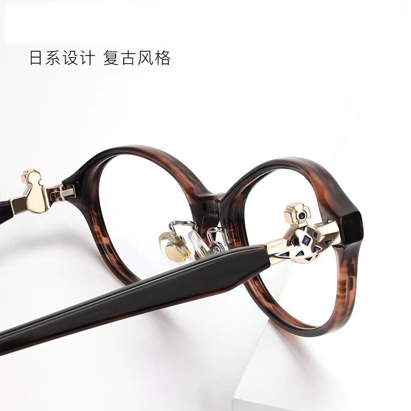 新款西太后时尚同款日系复古中古风土星潮眼镜高颜值显脸小防蓝光|undefined