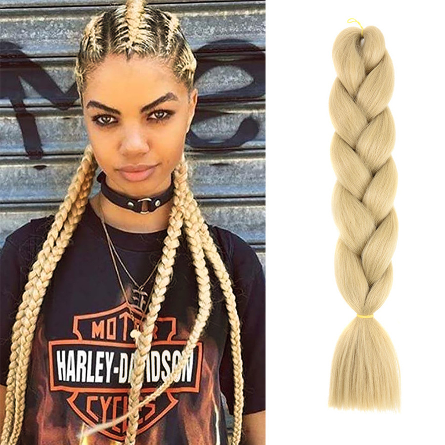 Trenzas Africanas Sintéticas de Fibra de Alta Temperatura para Crochet image 11