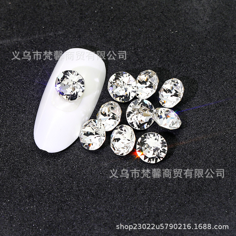 正品施华钻尖底钻饰品华子美甲钻水晶玻璃堆钻指甲装饰奥钻|undefined