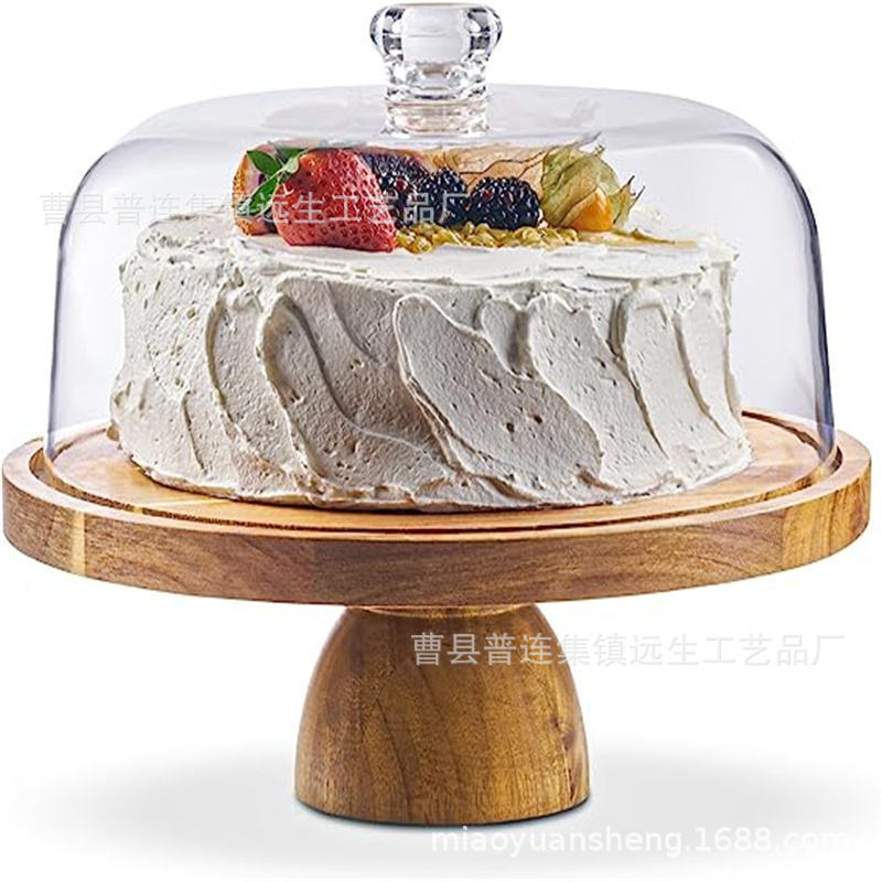 Cross-Border Wooden Cake Tray Restaurant Solid Wood Cake Base Bracket Wooden Dessert Display Stand Round Fruit Plate Cross-Border Wooden Cake Tray Restaurant Solid Wood Cake Base Bracket Wooden Dessert Display Stand Round Fruit Plate