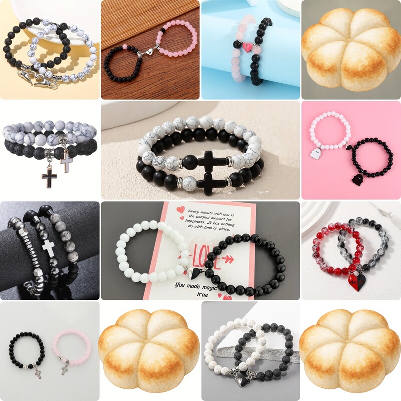 Various Sets of Bracelets, Niche Design Ins Magnet Trendy Bracelet Sets, Cross-Border Jewelry