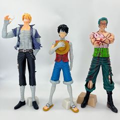 Wholesale Plush Figures and Statues of Nami's Wounded Sanji, Luffy with Bandages, and Zoro on the Sky Island from One Piece