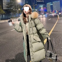 Z大码羽绒棉服女冬季2023年新款韩版中长款面包服宽松棉衣加厚棉