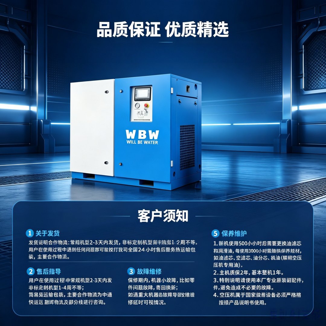 22KW Permanent Magnet Variable Frequency Screw Air Compressor Industrial Silent Energy-Saving Air Compressor