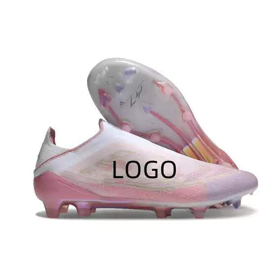 Wholesale F50 Professional Match Outdoor Laceless Turf FG Long Stud Men's Women's Soccer Shoes Cushioned Rubber Soccer Cleats