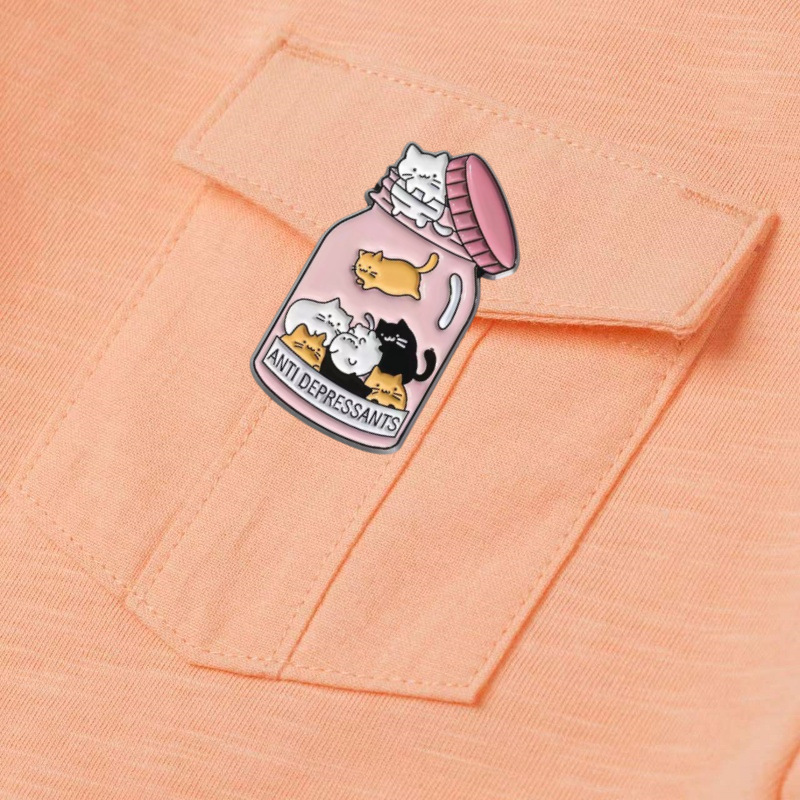 Brooches Classification Cute Pin Letter Cat Zinc Alloy Enamel Stoving Varnish Unisex Brooches