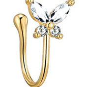 Anello senza piercing per uomo e donna, stile europeo, americano, africano, transfrontaliero, alla moda, a forma di U._voghion.com