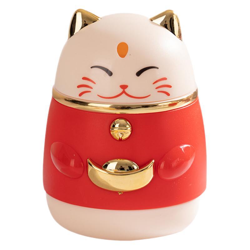 Año Nuevo Gato Presione palillos de dientes caja de palillos de dientes salón de alto valor de cara emergente caja de palillos de dientes de dibujos animados de moda nacional palillos de dientes lata